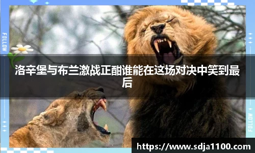 洛辛堡与布兰激战正酣谁能在这场对决中笑到最后